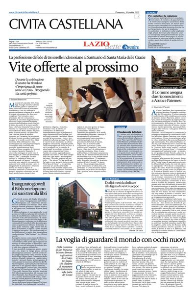 Avvenire - pagina diocesana del 10/10/2021